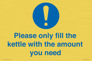 Please only fill the kettle with the amount you need